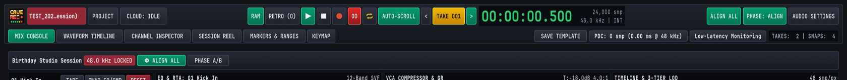 The Top Transport and Session Header Deck.